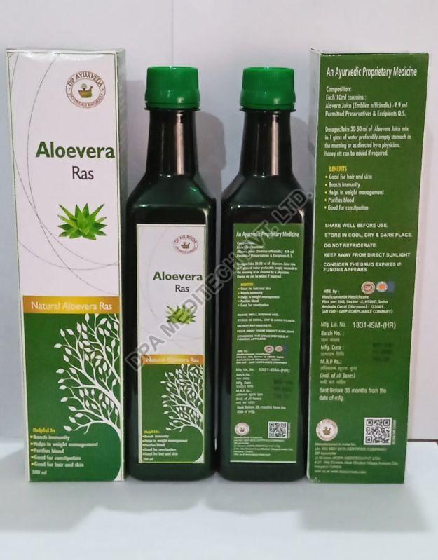 Liquid Natural Dp Ayurveda Aloevera Juice, For Drinking, Packaging Type : Plastic Bottle