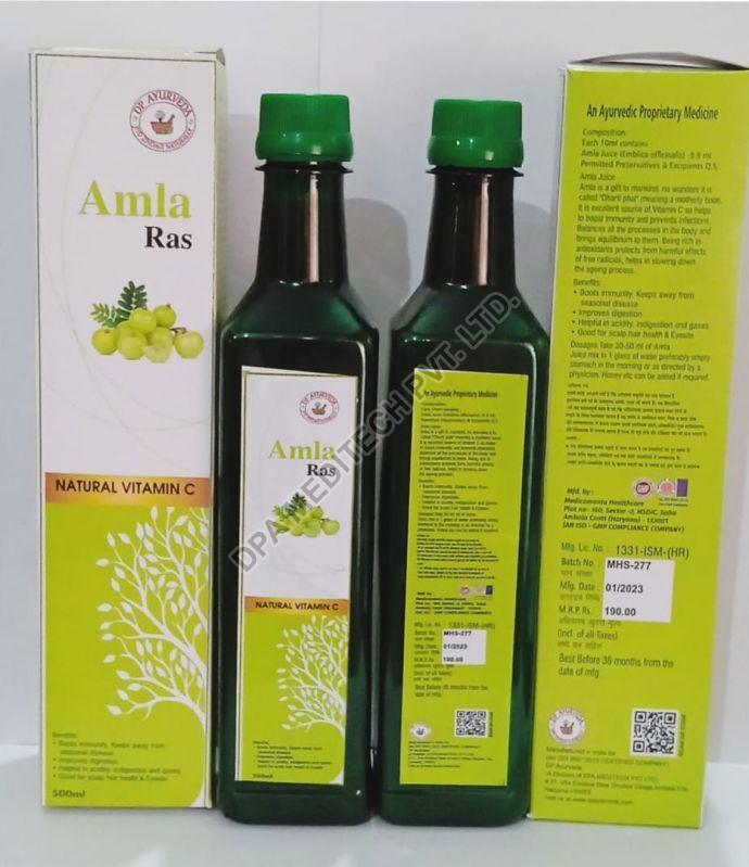 DP Ayurveda Amla Juice, Packaging Type : Plastic Bottle