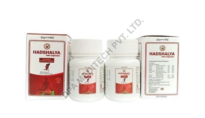 Hadshalya Pain Capsule, Packaging Type : Plastic Bottle
