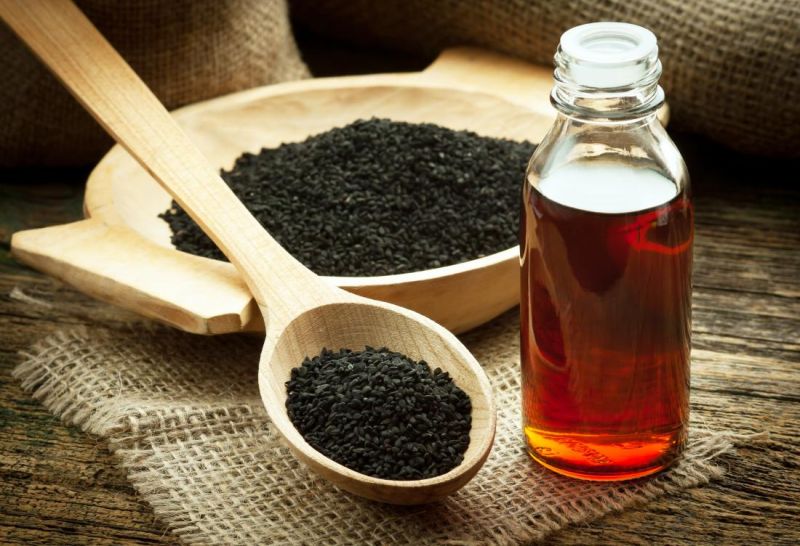 Liquid Black Seed Essential Oil, for Cooking, Packaging Type : Glass Bottle