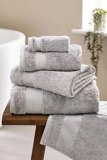 Grey Plain Cotton Towel, for Home, Bath, Packaging Type : Plastic Packet