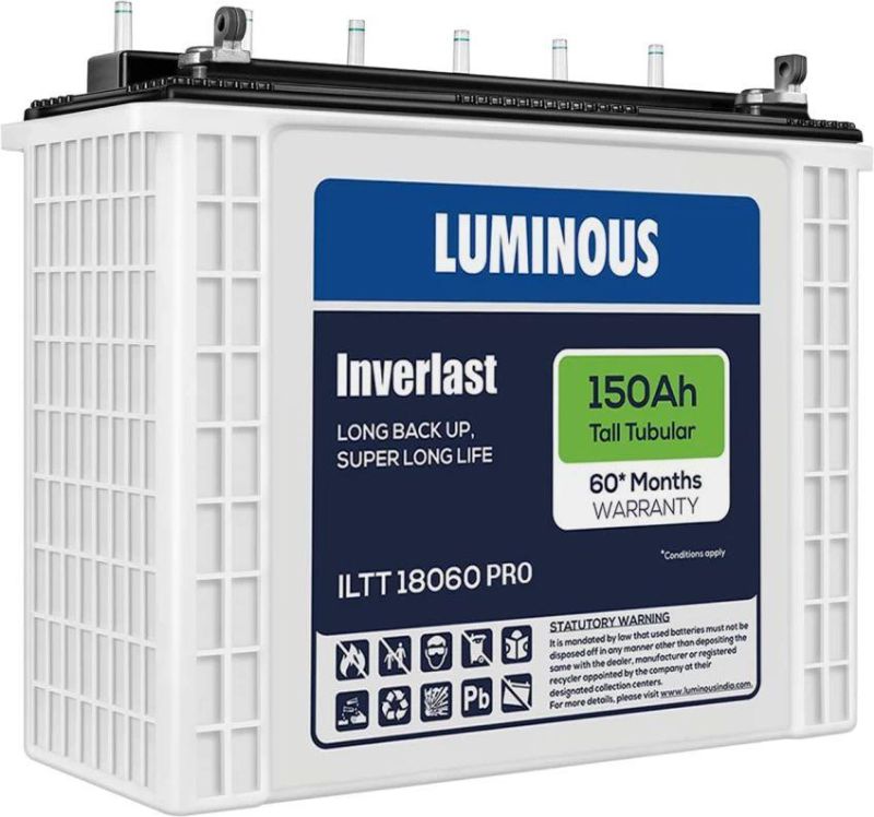 Luminous Inverlast ILTT 18060 Pro Tall Tubular Inverter Battery