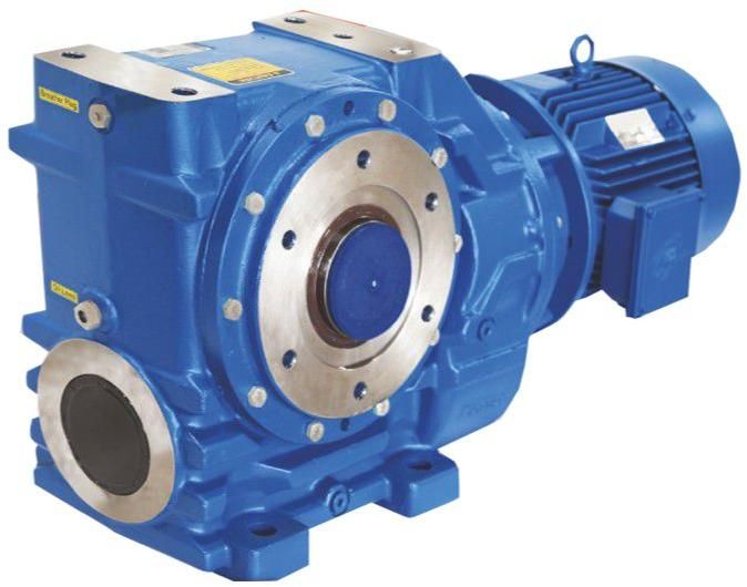 Right Angle Helical Worm Geared Motor