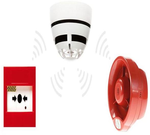 White 220V Electric Plastic Fire Alarm System, Size : Standard, Certification : CE Certified