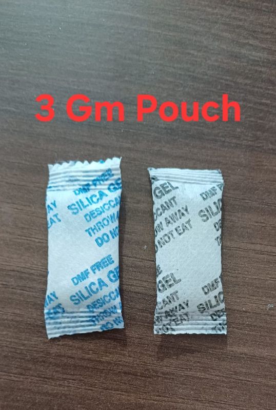 Crystal Size 3 Gm Silica Gel Pouch, For Packaging, Cas No. : 203