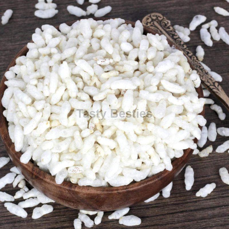 White Puffed Rice, for Snacks, Style : Fried