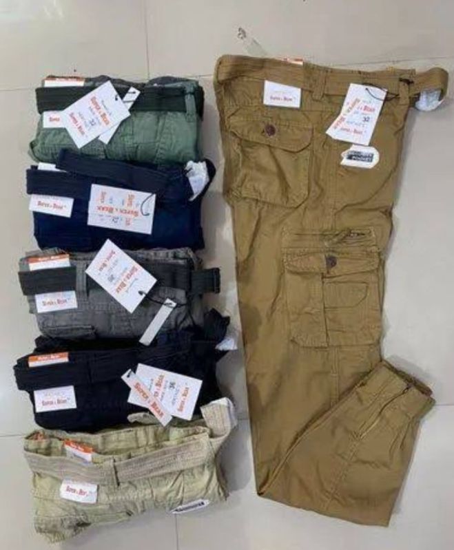 Mens Cotton Cargo Pant