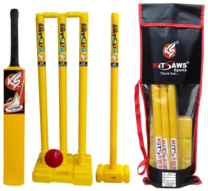 Yellow Kitsaws Plastic Cricket Set