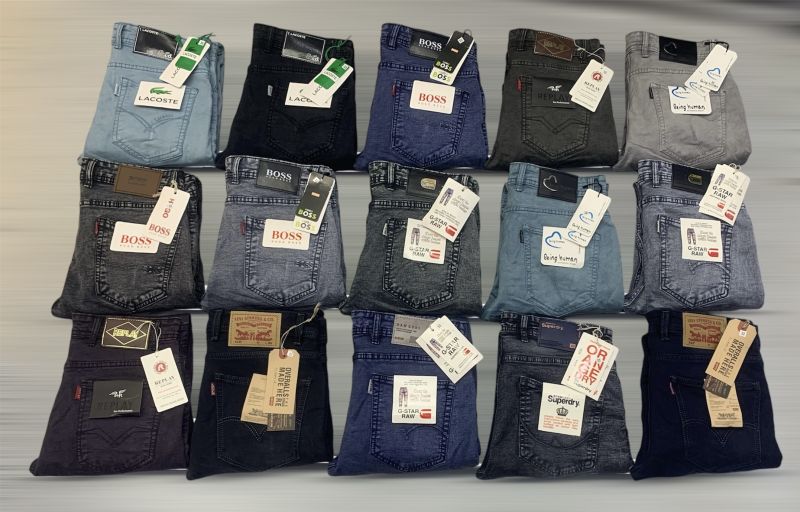 Plain mens slim fit jeans, Technics : Washed