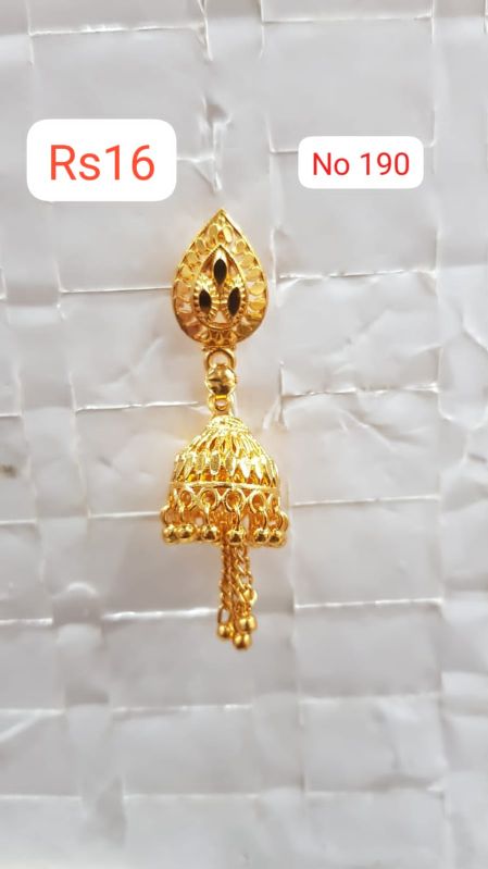 Gold Plated Party Wear Imitation Earrings, Style : Antique