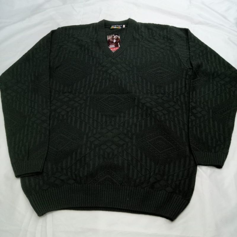 Black Wool Mens Sweater, Size : XL, XXL