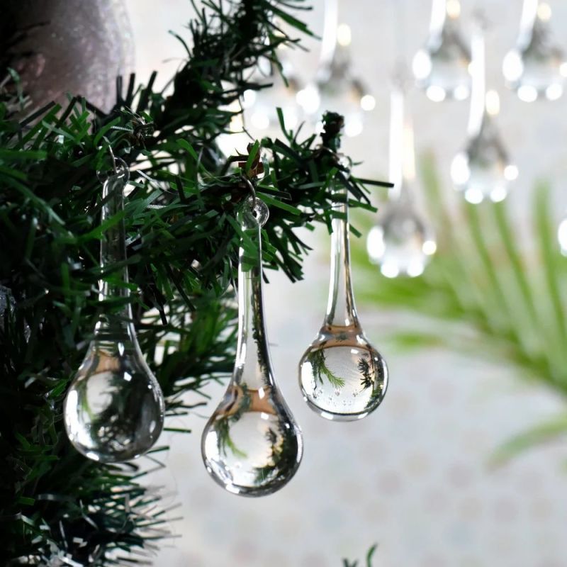 Transparent Decorative Christmas Tree Tear Drop