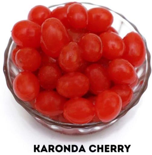 Red Organic A Grade Karonda Cherry, for Human Consumption, Packaging Type : Plastic Packet