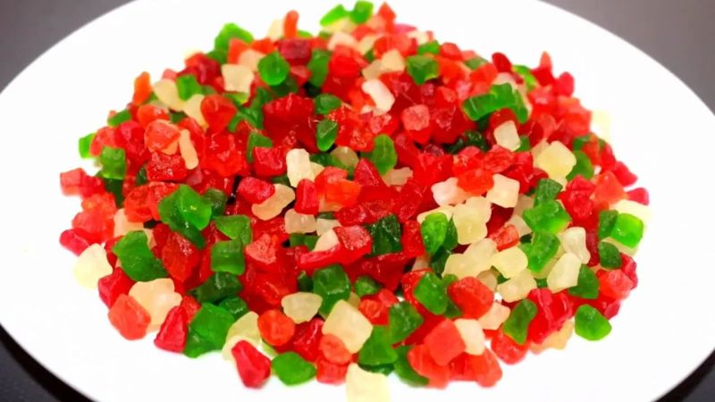 Multicolor Soft A Grade Tutti Frutti, for Biscuits Decoration, Cakes, Lce-creams, Pastries, Taste : Sweet