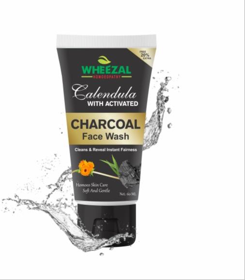 Wheezal Activated Charcoal Face Wash, Packaging Type : Plastic Tube