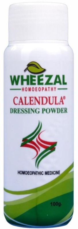Wheezal Calendula Dressing Powder, Packaging Type : Plastic Bottle