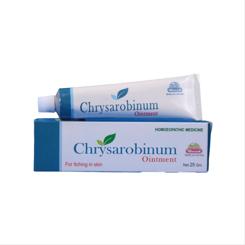 Wheezal Chrysarobinum Ointment, Packaging Type : Plastic Tube