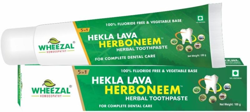 Wheezal Hekla Lava Herboneem Herbal Toothpaste for Teeth Cleaning