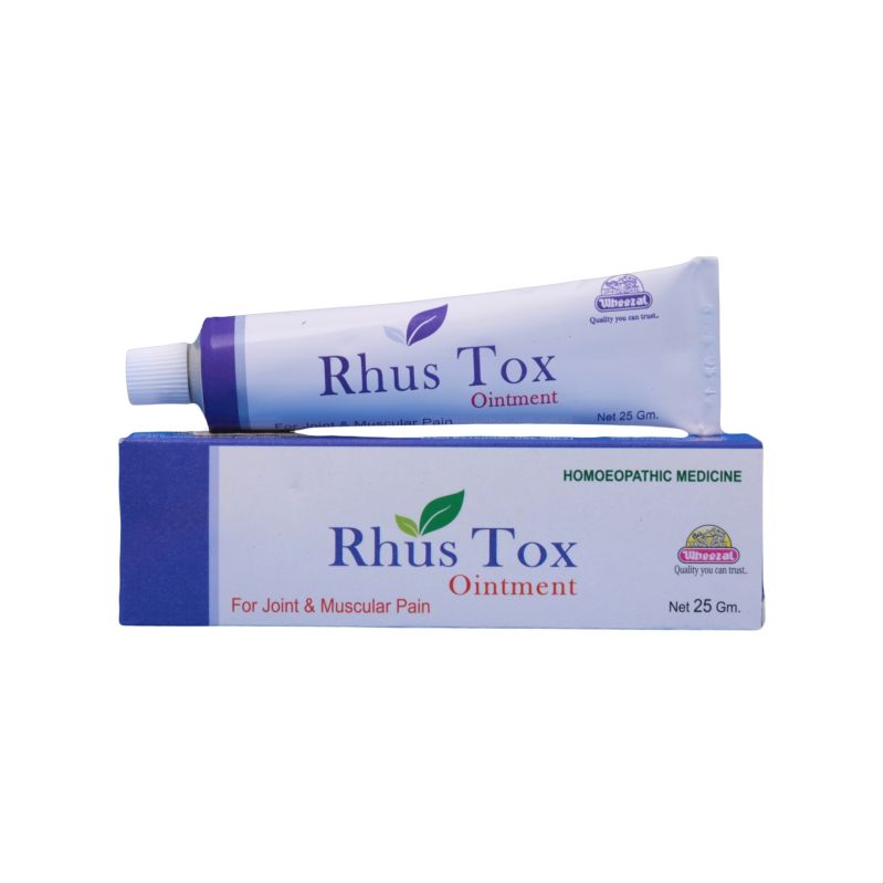 Wheezal Rhus Tox Ointment, Packaging Type : Plastic Tube