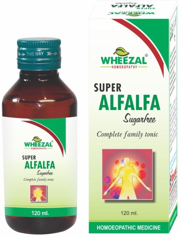 Super Alfalfa Sugar Free Syrup, Packaging Type : Glass Bottle