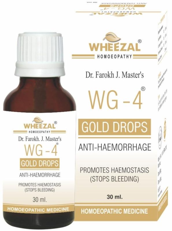 Wheezal WG-4 Gold Drops, Packaging Size : 30 Ml
