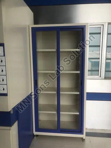 Color Coated Mild Steel Lab Chemical Storage Cabinet, For Laboratory, Max Pressure : 150 Psi
