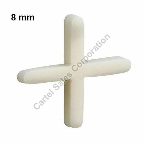 Cartel White Cross 8mm Tile Spacers, Packaging Type : Plastic Packet