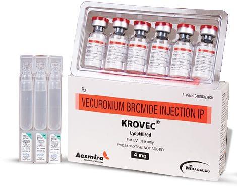 Aesmira Liquid Krovec 4mg Injection, Packaging Type : Vials