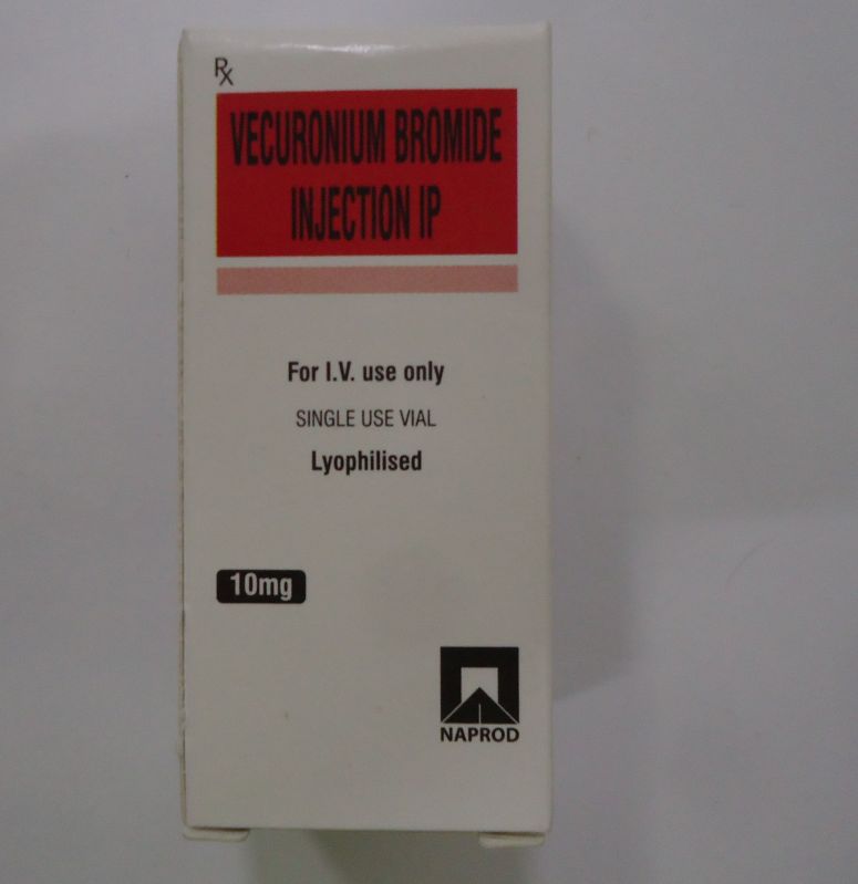 Vecuronium Bromide 10mg Injection, Packaging Type : Vials