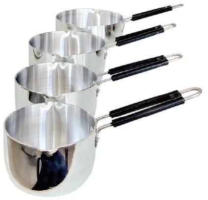 Singla Grey Plain Polished Aluminium Milk Pan