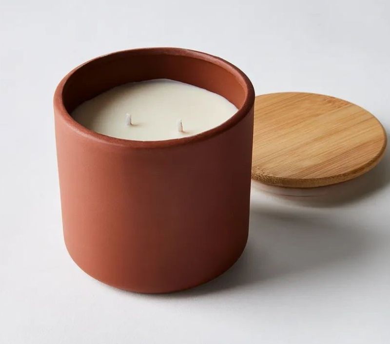 Plain Soy Wax Terracotta Candle for Lighting, Decoration