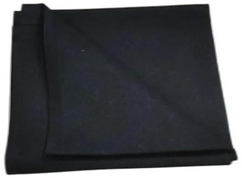 Rectangle 2400 gm Plain Milled Black Woolen Blanket, for Home, Travel, Hotel, Size : 60 x 90 inch