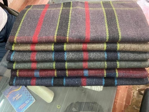 Multi Color Raised Charity Woolen Blanket, for Home, Hotel, Size : Standard