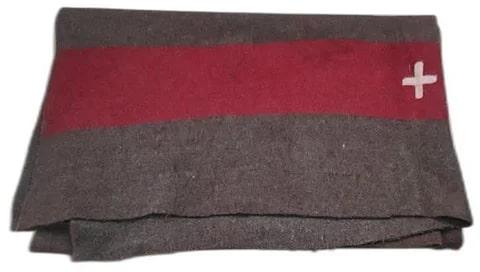 Milled Plain Woolen Blanket, Size : Standard