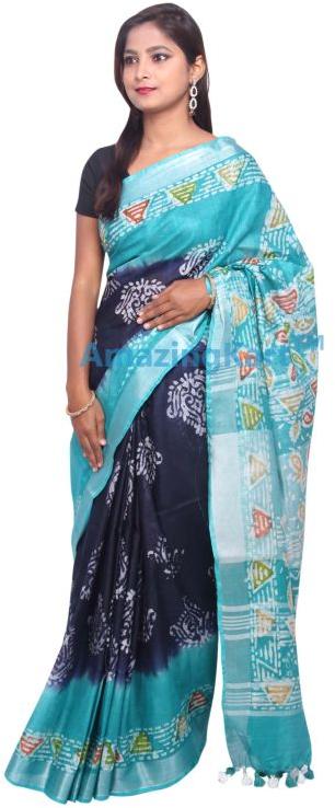 Block Printed Sarees, Speciality : Easy Wash, Anti-Wrinkle