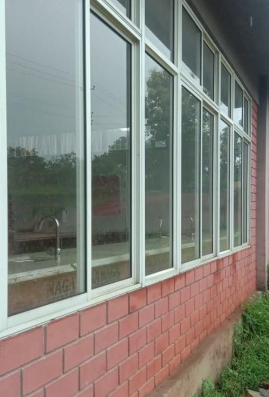 White Rectangular Color Coated Aluminium Window, Feature : Rust Proof, Fine Finished