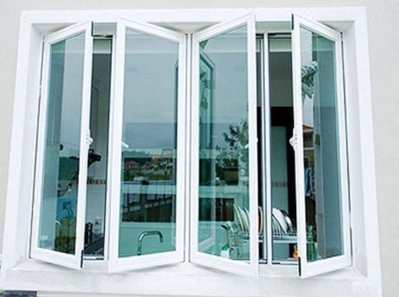 Polished Glass Plain Aluminium Window Fabrication Work, for Home, Hotel, Office, Restaurant, Shape : Rectangular