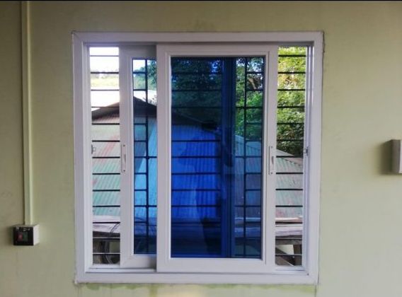 Rectangular Color Coated White UPVC Window, for Home, Office