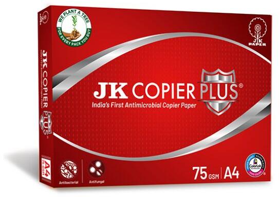 Jk Copier Plus 75 Gsm A4 Size Paper 500 Sheets White (pack Of 1 Ream)