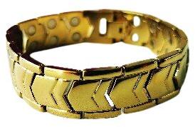 Happy Life Care Polished Brass Bio Magnetic Bracelet, Gender : Unisex