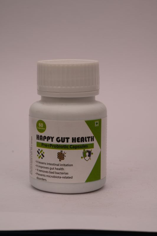 Happy Gut Health Capsule, Purity : 99%