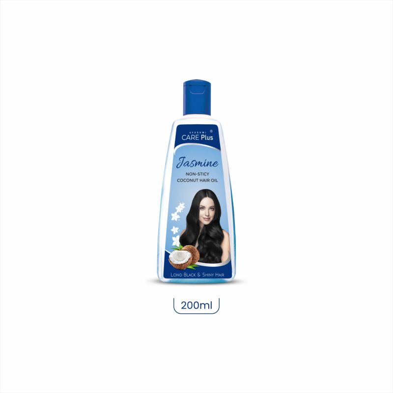 White 200 Ml Jasmine Hair Oil Bottle, For Hare Care, Packaging Size : 200ml