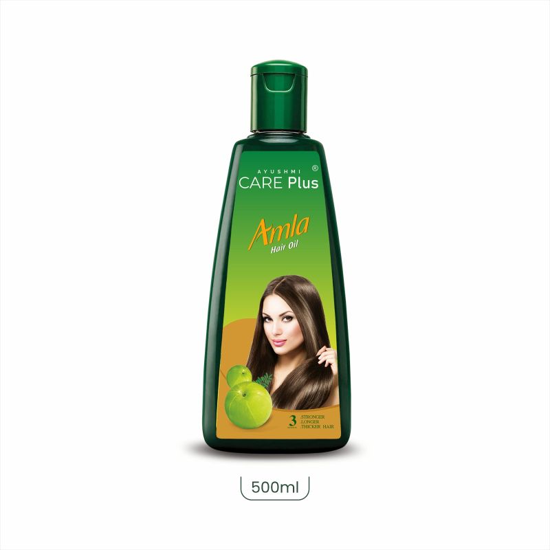 Green 500 Ml Amla Hair Oil Bottle, For Hare Care