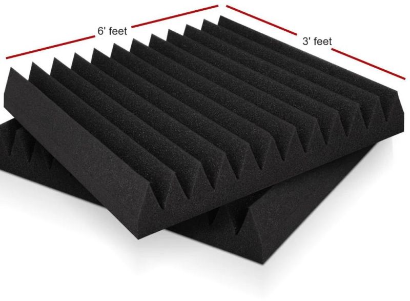 Wedge Acoustic Foam, 6X3 Feet