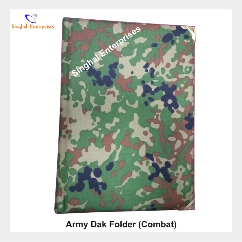 Singhal Rectengular Leatheritte Army Dak Folder (Combat), for File Holding, Packaging Type : Paper Box