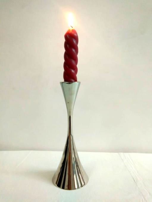 Aluminum Taper Candle Holder, for Home Decoration, Table Centerpieces, Packaging Type : Carton Box