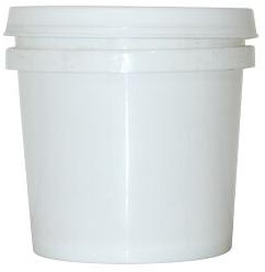 White Round Smooth 1100ml Plastic Container