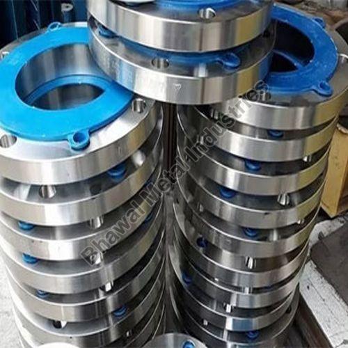 Silver Round Stainless Steel Flanges, for Industrial, Specialities : High Quality