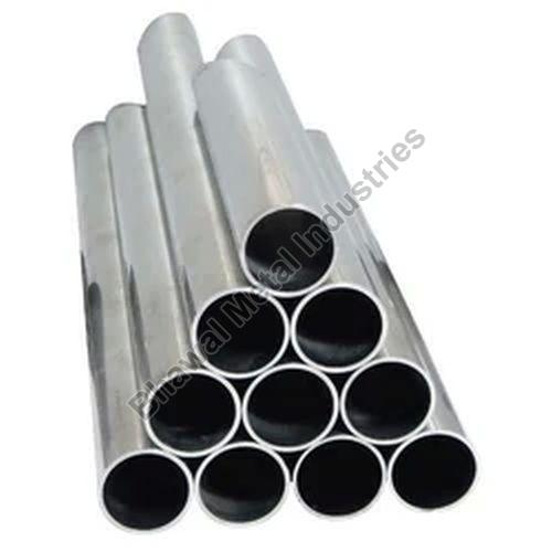 Silver Round Polished Stainless Steel Pipes, for Manufacturing Plants, Marine Applications