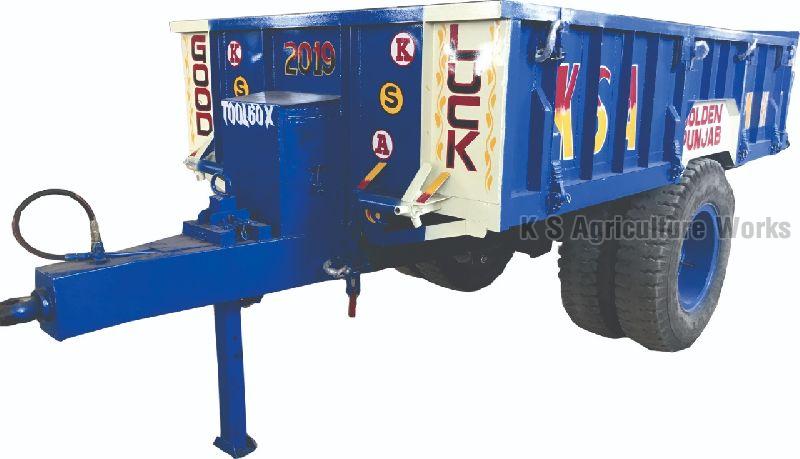 Iron Steel Hydraulic Tractor Trolley, for Agriculture Use